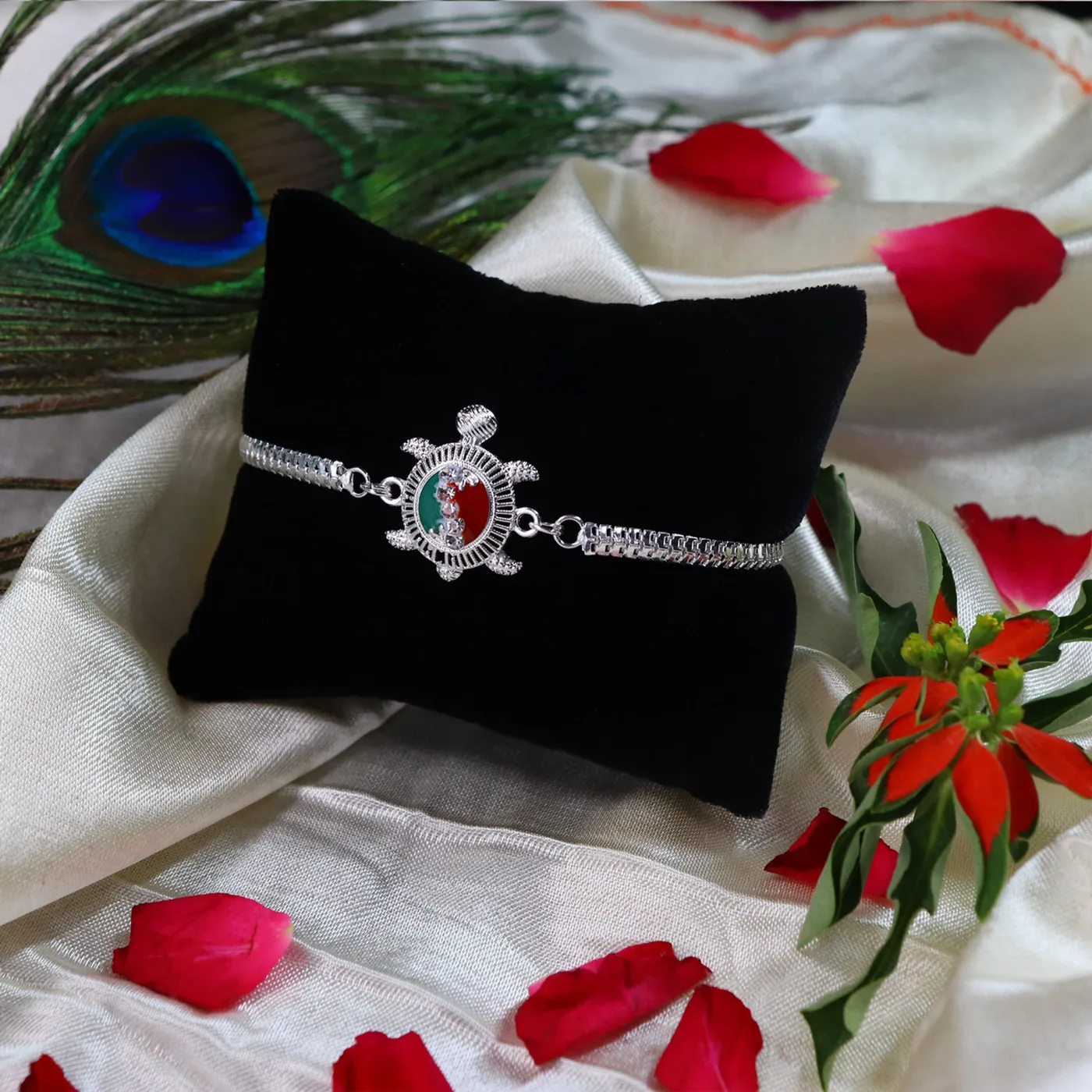Premium Bracelet Rakhi Gift Set | Handcrafted Designer Rakhi Set of 2 — photo 4