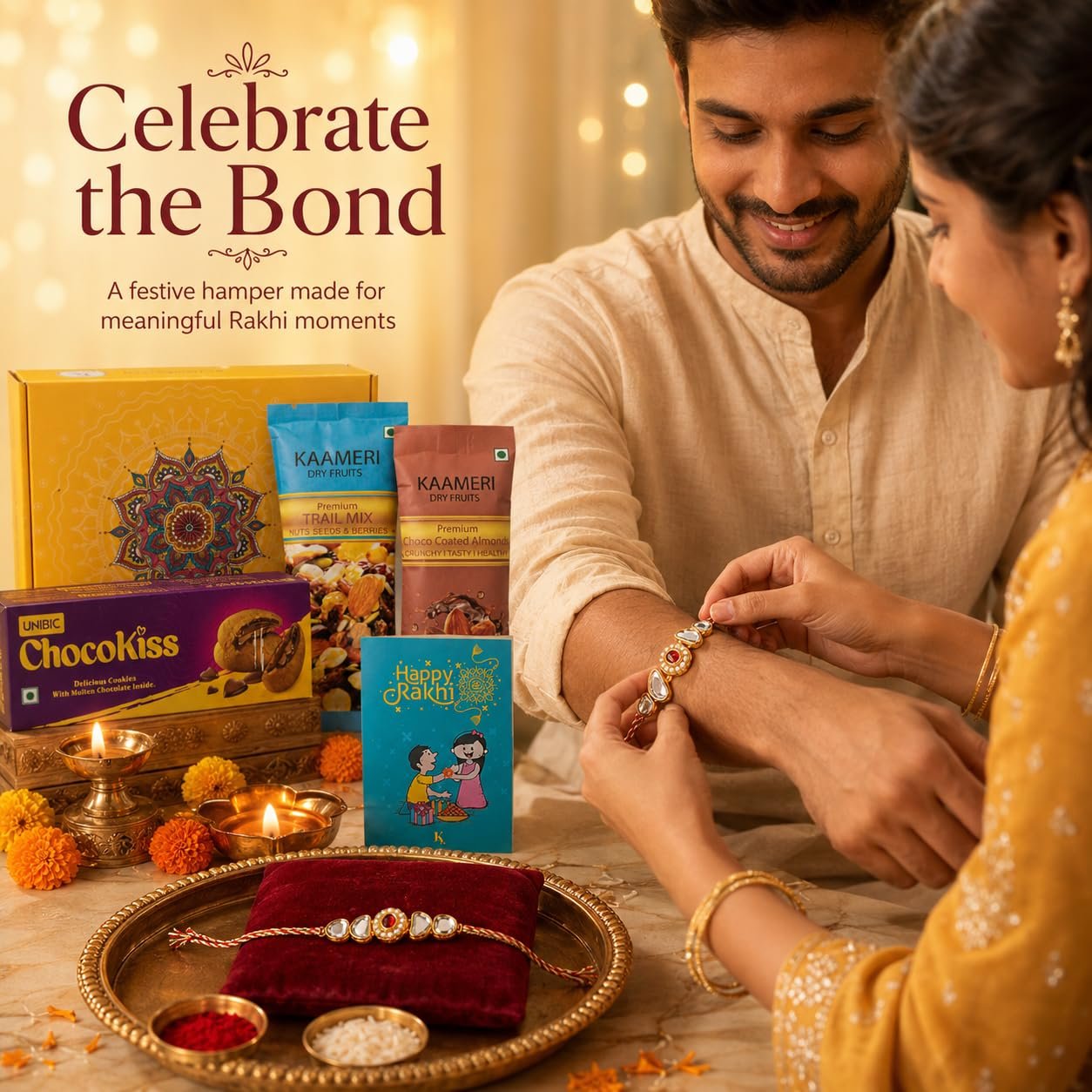 Premium Chocolate Rakhi Hamper | Luxury Raksha Bandhan Gift Box — photo 2