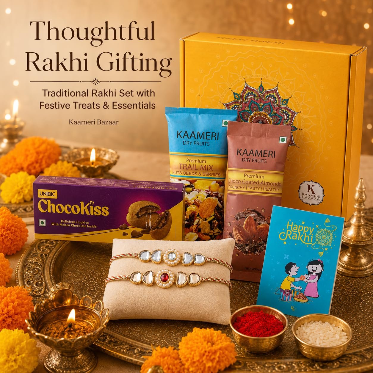 Premium Chocolate Rakhi Hamper | Luxury Raksha Bandhan Gift Box — photo 4