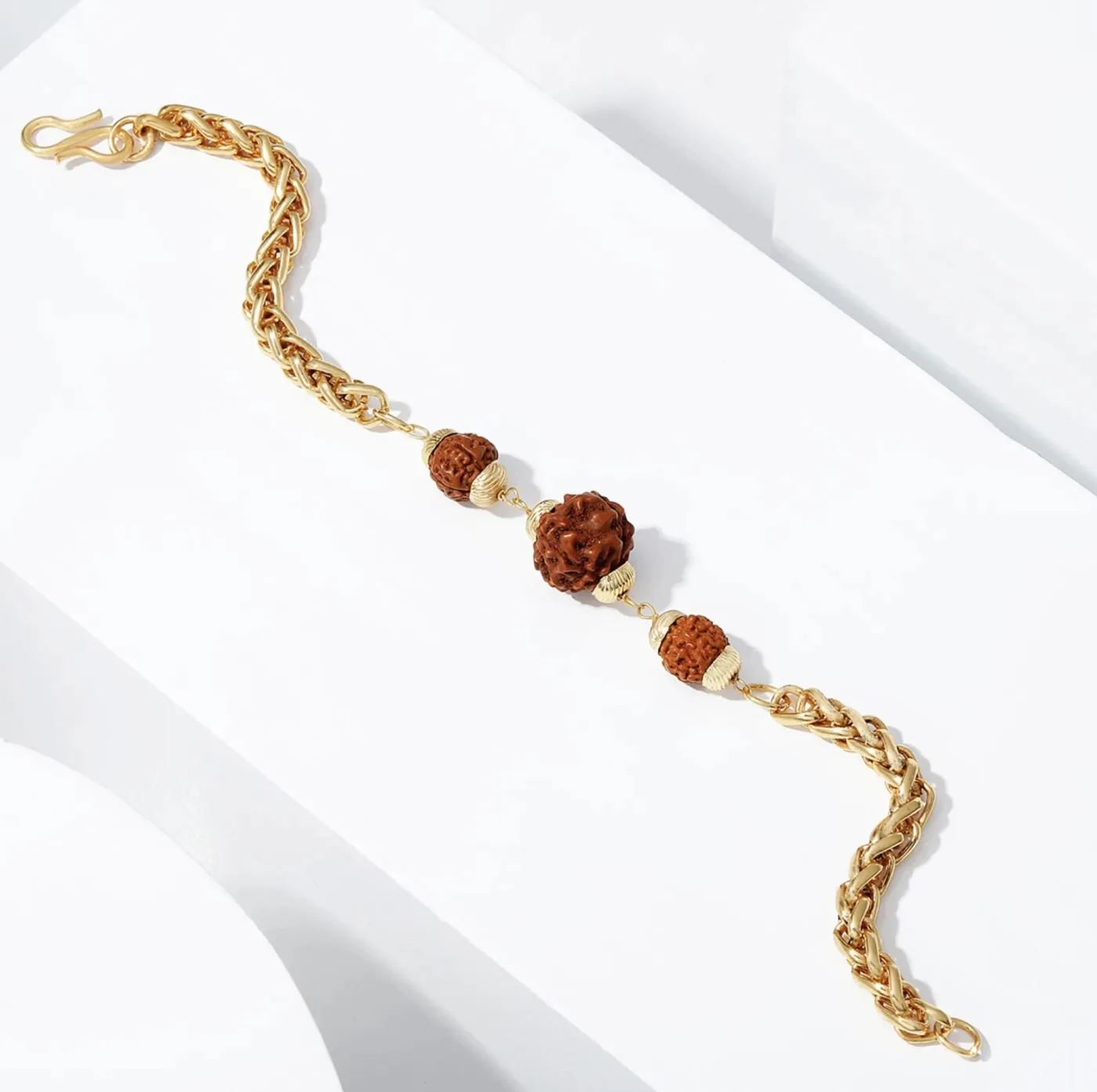 Premium Gold Finish Bracelet Rakhi | Handcrafted Designer Rakhi