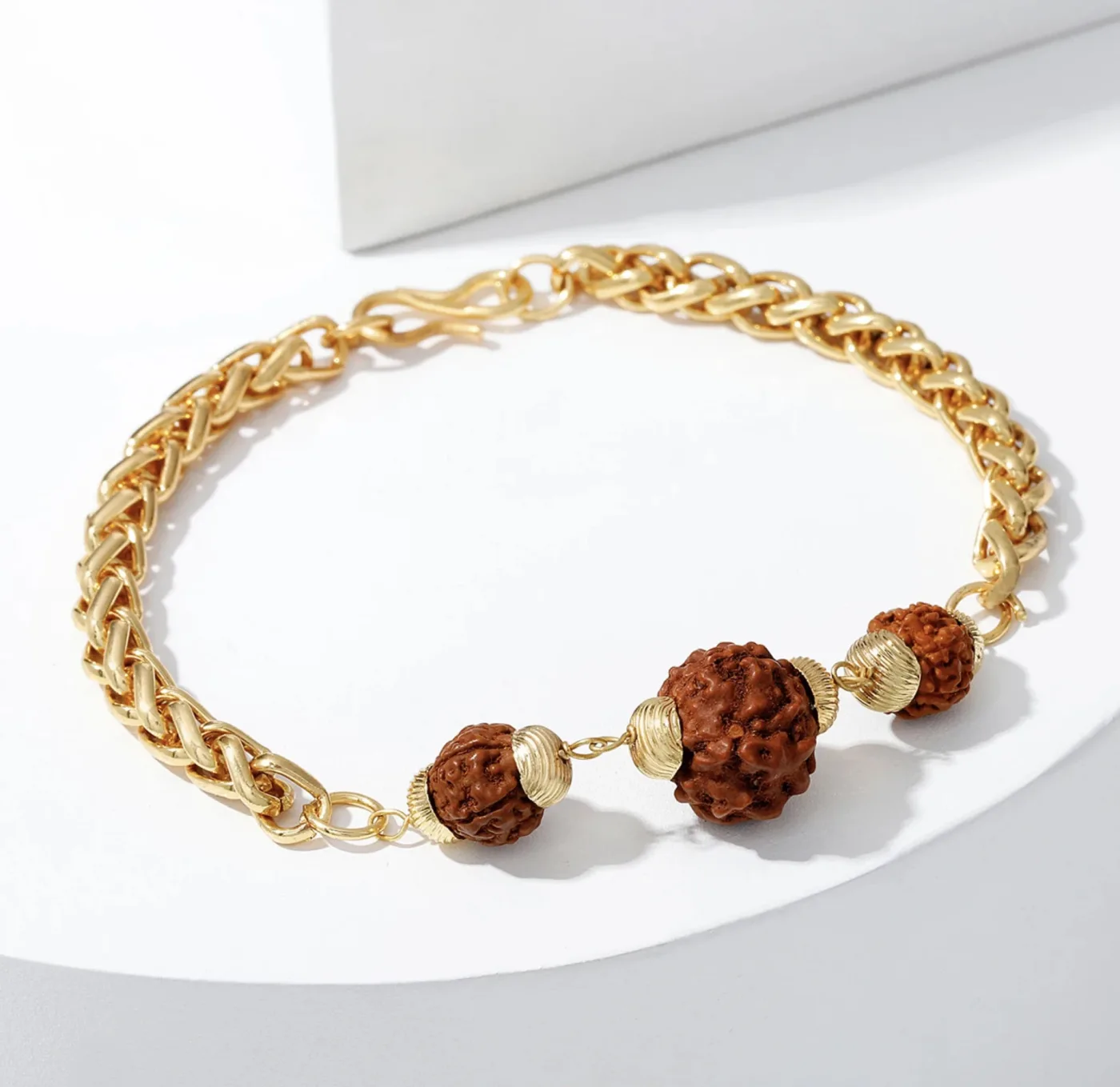 Premium Gold Finish Bracelet Rakhi | Handcrafted Designer Rakhi — photo 2
