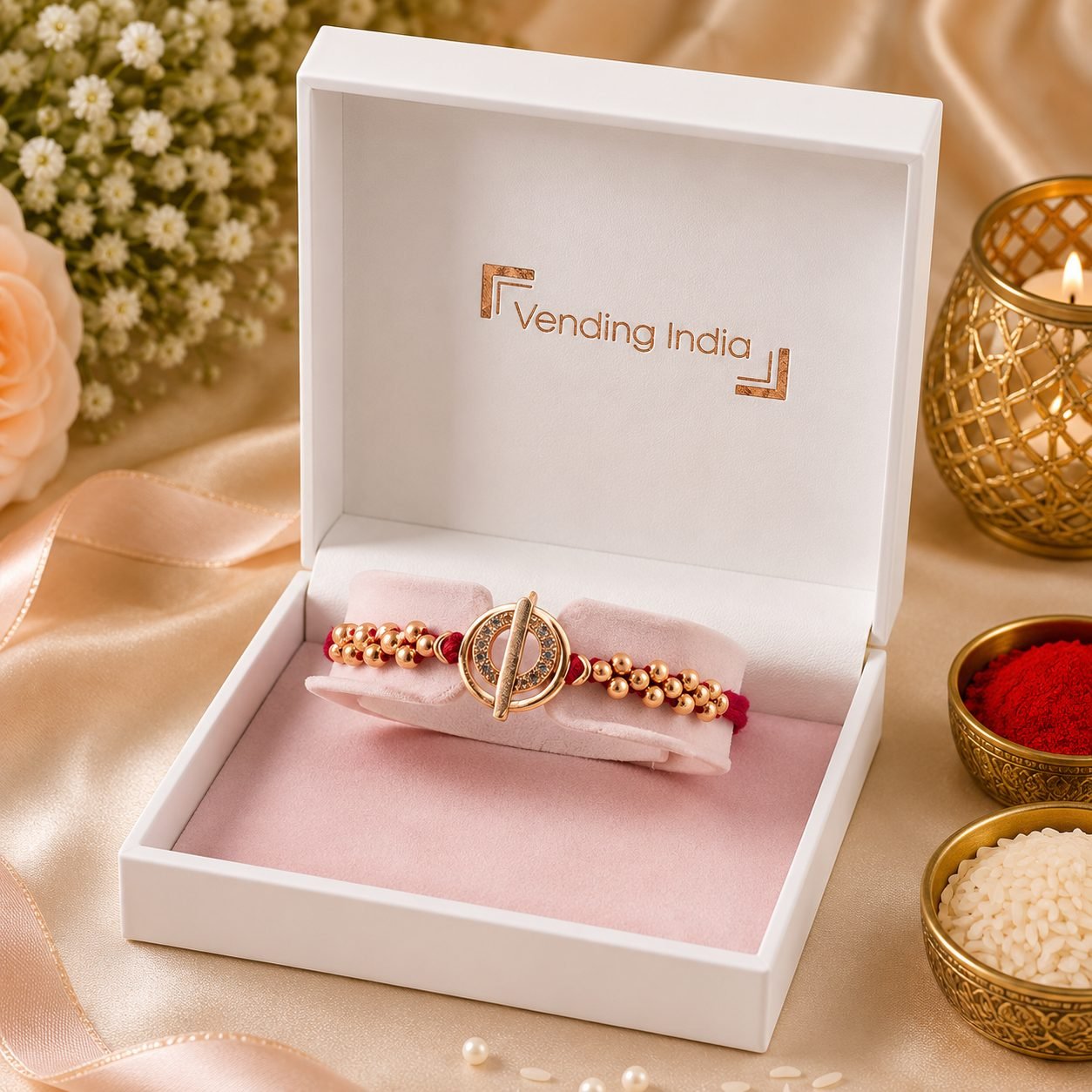 Premium Khanda Rakhi | Luxury Raksha Bandhan Gift Set — photo 2