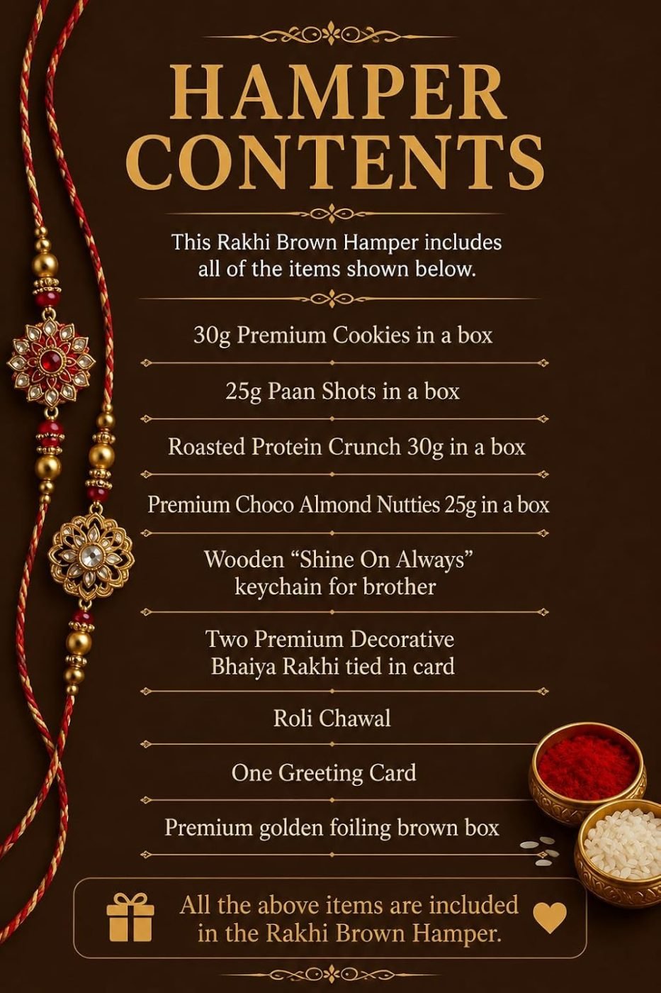 Premium Luxury Rakhi Hamper | Gourmet Raksha Bandhan Gift Box — photo 2